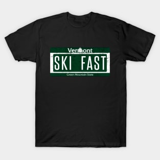 Skiing Fast Ski Fast Skiing Vermont Ski East T-Shirt